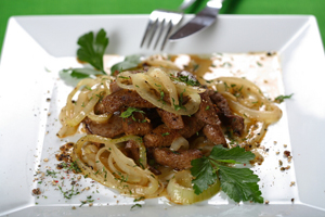 Foie de veau à la vénitienne