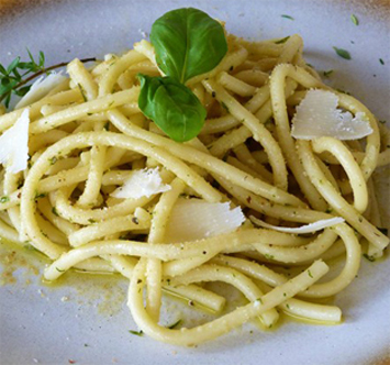 Pâtes aux herbes