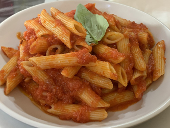 cuisine italienne, penne arrabbiata