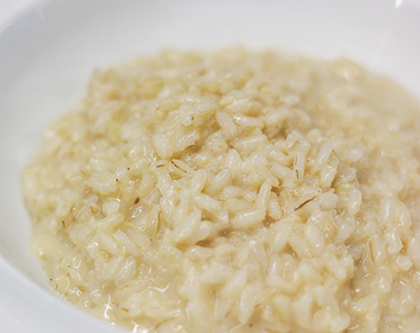 cuisine italienne, risotto parmesan